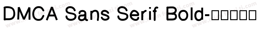 DMCA Sans Serif Bold字体转换